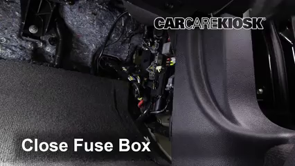 Interior Fuse Box Location: 2010-2014 Ford Mustang - 2011 Ford Mustang